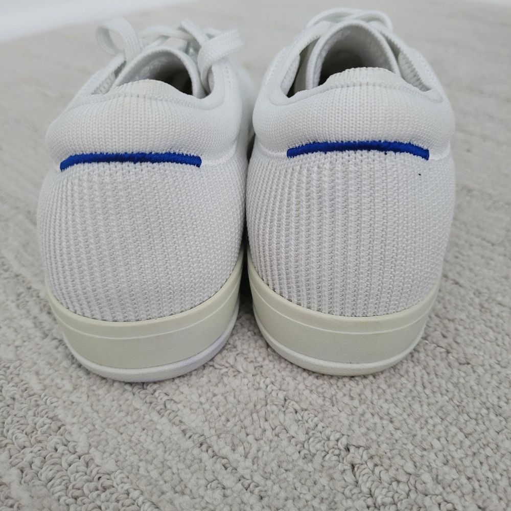 Rothys Lace Up Bright White Sneakers Size 8 - Picture 3 of 11